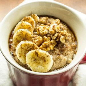 Banana Nut Quinoa Flake Breakfast Bowl Feature Image