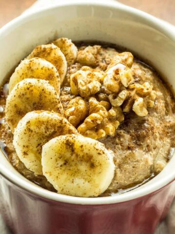 Banana Nut Quinoa Flake Breakfast Bowl Feature Image