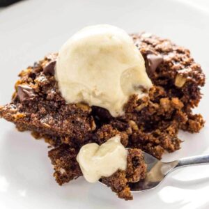 Chocolate Chip Oatmeal Skillet Cookie Feature Image