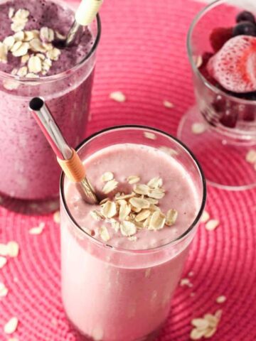 Vegan Fruit n Cream Oat Smoothie Feature Image