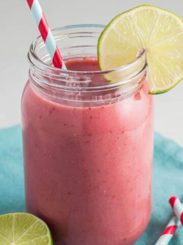 Strawberry Limeade Smoothie Feature Image