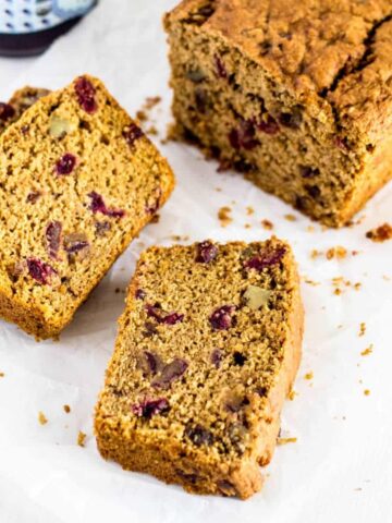 Fruit & Nut Breakfast Quick Bread Feature Image