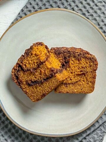 Pumpkin Cinnamon Swirl QuicK Bread Feature Image