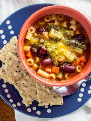 Vegan Minestrone Soup Feature Image