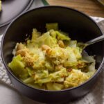 Vegan Scalloped Cabbage and Beans Feature Image