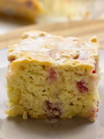 Vegan Strawberry Butter Swim Biscuits Feature Image
