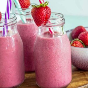 Strawberry Banana Beet Smoothie Feature Image