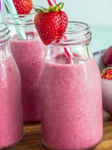 Strawberry Banana Beet Smoothie Feature Image