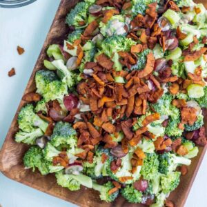 Vegan Broccoli Grape Salad Feature Image