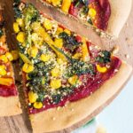 Whole Wheat Yeast Free Pizza Crust Feature Image