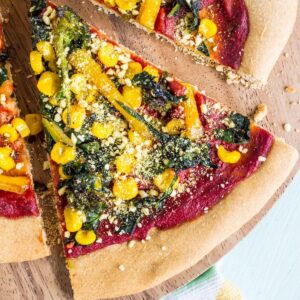 Whole Wheat Yeast Free Pizza Crust Feature Image