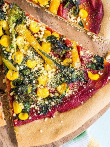 Whole Wheat Yeast Free Pizza Crust Feature Image